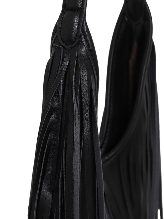 Shoulder Tote Bag with Fringe Women N6C226