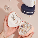 Load image into Gallery viewer, Heart Shape Leather Jewelry Organizer Box S5P831