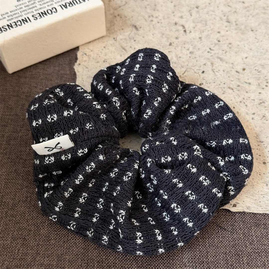 Womens Vintage Floral Knit Scrunchie N6K035