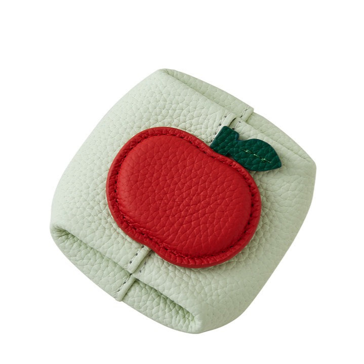 Womens Genuine Cowhide Apple Coin Purse N6K286