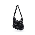 Load image into Gallery viewer, Polka Dot Tote Bucket Bag Canvas Bow Shoulder Bag N6F046