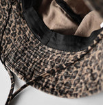 Load image into Gallery viewer, Leopard Print Fisherman Hat Lambswool Sun Protection N6C086