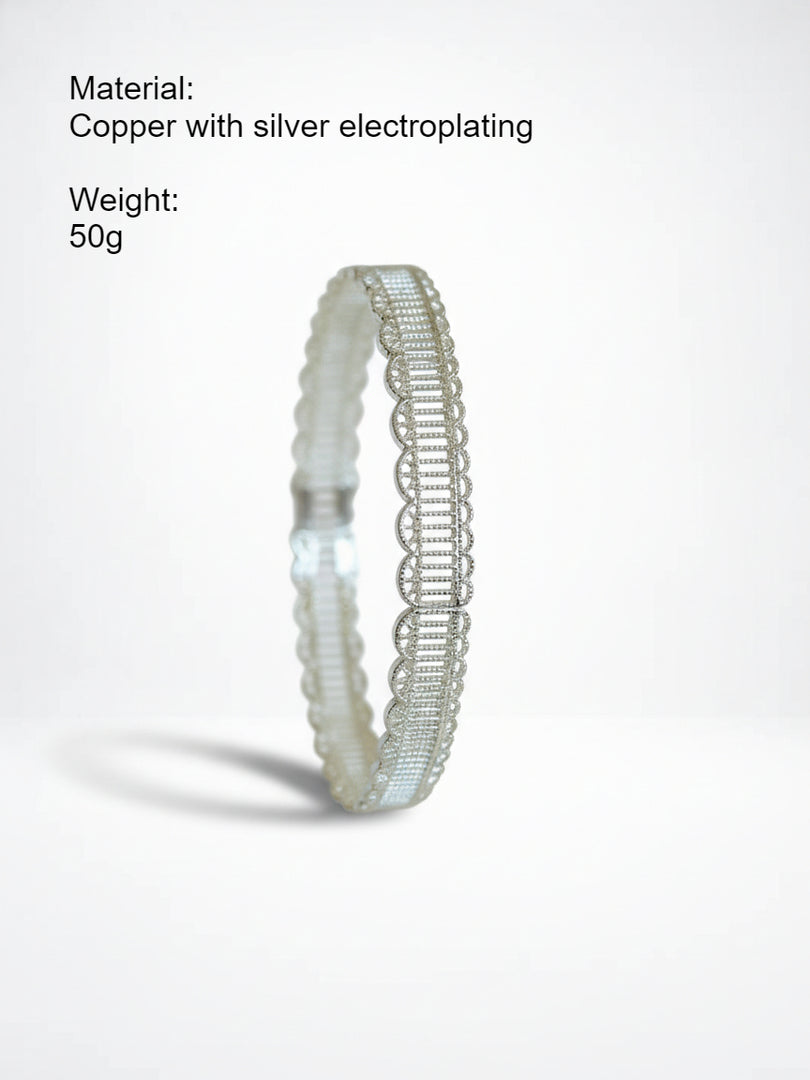Lace Stripe Adjustable Cuff Bracelet Women N6C007