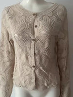Load image into Gallery viewer, Women's Knit Hollow Out Button Top Commuter Style N6G267