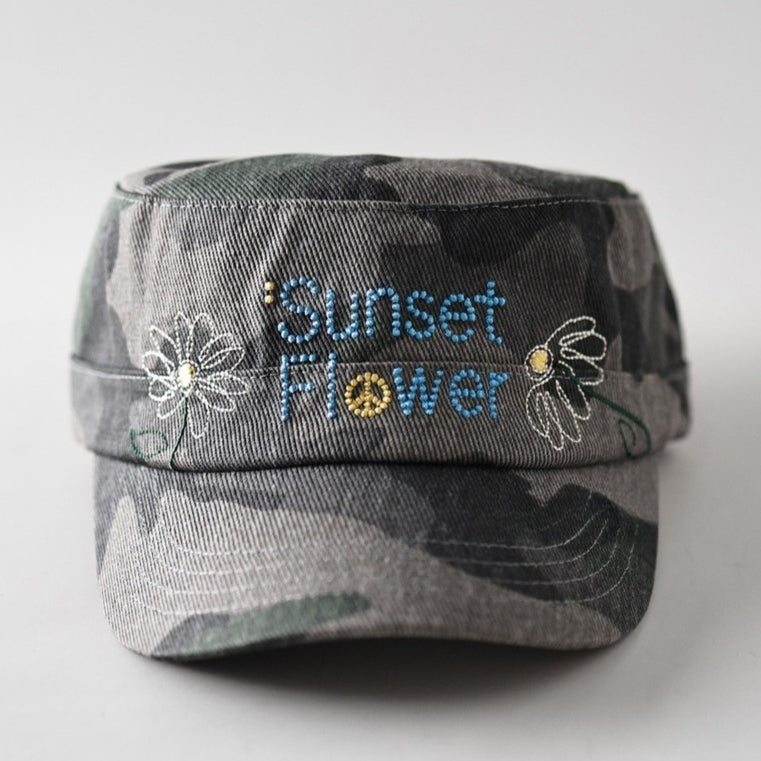 Camouflage Floral Bucket Hat Women N6C078