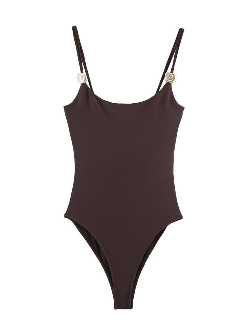 Sexy Strappy One-Piece Swimsuit Women N6C272