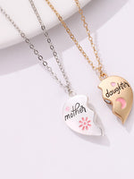 Load image into Gallery viewer, Matching Mother Daughter Magnetic Heart Pendant Set N6D531