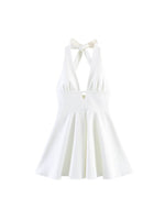 Load image into Gallery viewer, Polka Dot Halter Backless Dress Women Slim Fit N6F196