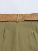 Load image into Gallery viewer, Belted Straight Leg Casual Shorts Women N6F014