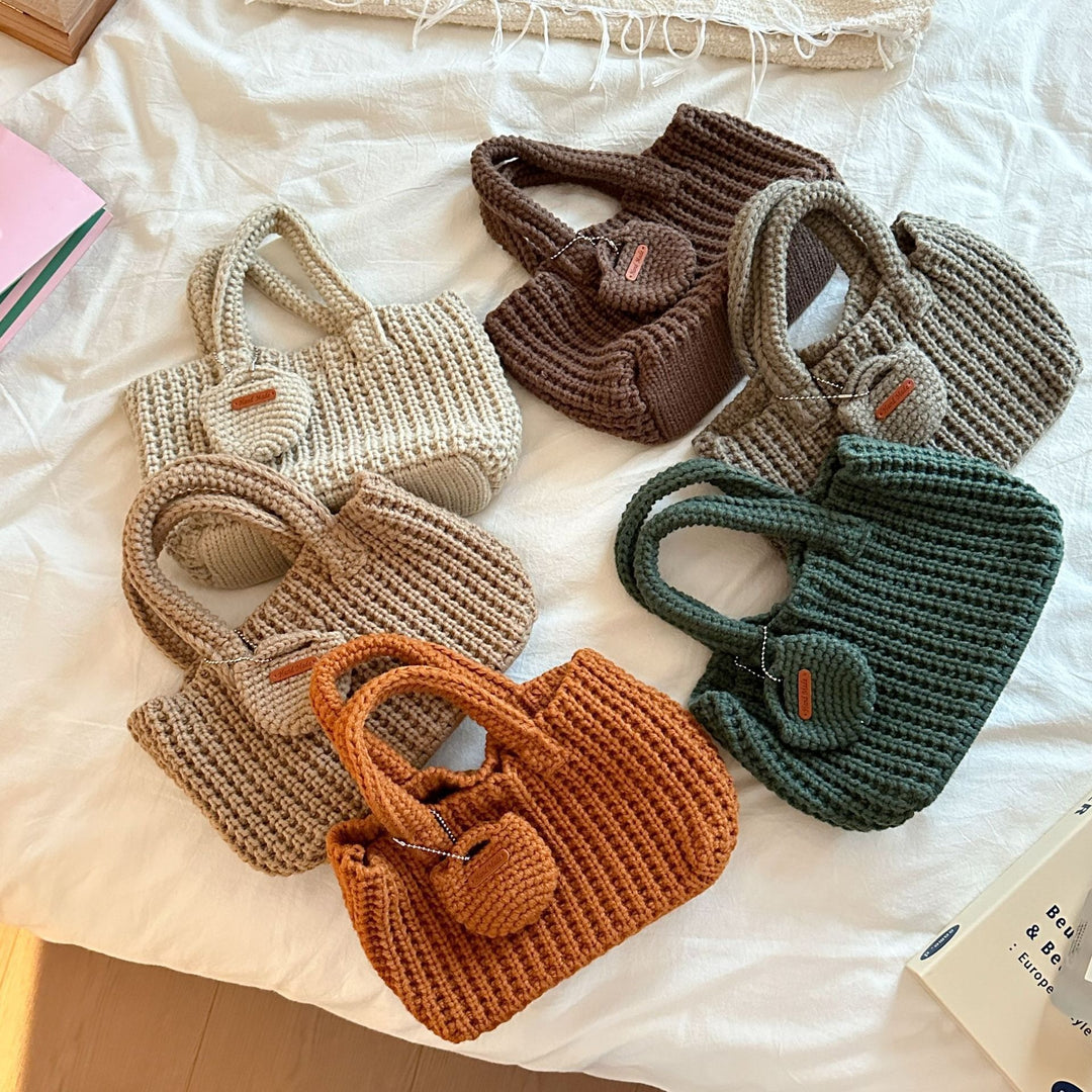 Women's Woven Cotton-Feel Shoulder Phone Bag N6J172