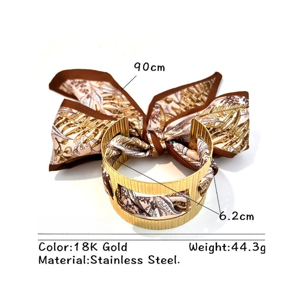 Celestial Cuff Bangle Moon Sun Hollow Wide N6F262
