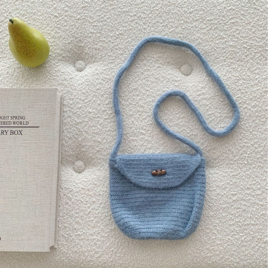 Solid Knit Pillow Bag Women Casual Atmosphere N6H318