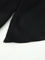 Load image into Gallery viewer, Satin Lace Back Tie Blouse Women N6D050