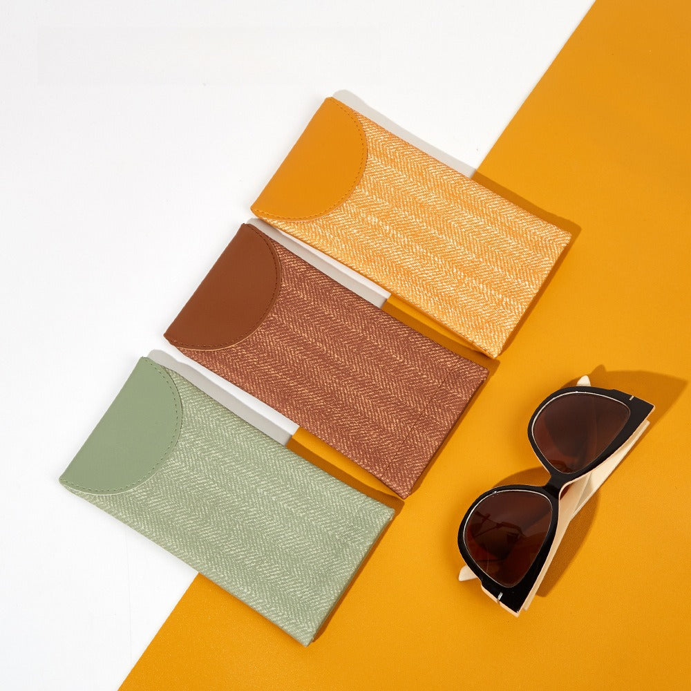 PVC Eyeglass Pouch Auto-Closure Sunglass Sleeve N6G102