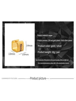 Load image into Gallery viewer, U Shape Wide Face Brushed Alphabet Cuff Earrings  N6C063