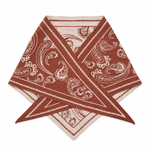 Load image into Gallery viewer, Paisley Cotton Feel Knit Triangle Scarf Shawl N6K244