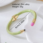 Load image into Gallery viewer, Colorful Pencil Shape Bangle Spring Open Cuff N6F265