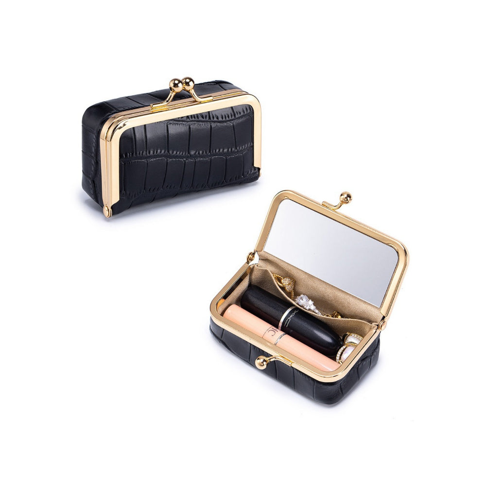 Leather Multifunctional Lipstick Case Jewelry Box N6G053