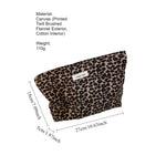 Load image into Gallery viewer, Vintage Leopard Print Canvas Makeup Bag Zipper Pouch N6F105