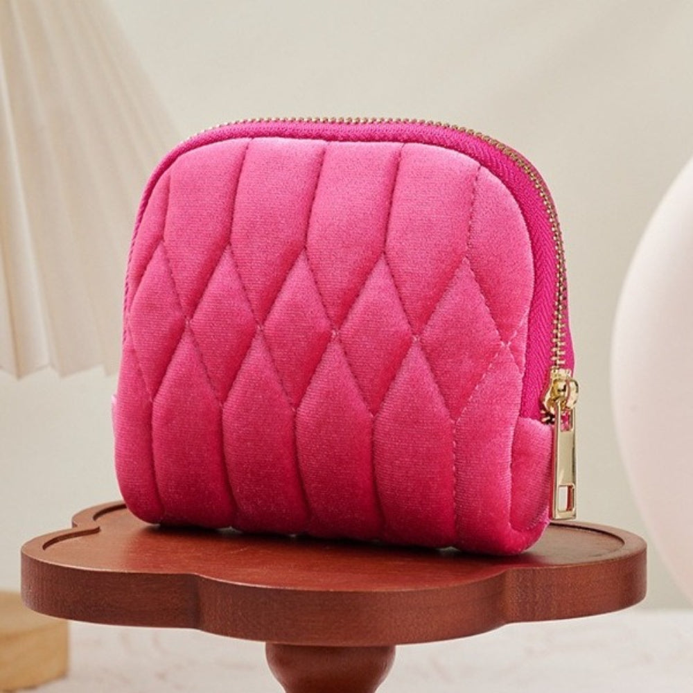 Velvet Jewelry Pouch Large Capacity Organizer Case N6E034