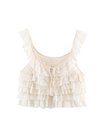 Load image into Gallery viewer, Layered Lace Crop Camisole Top Women N6C279