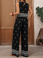 Load image into Gallery viewer, Retro Vacation Geometric Print Two-Piece Set Women N6C244
