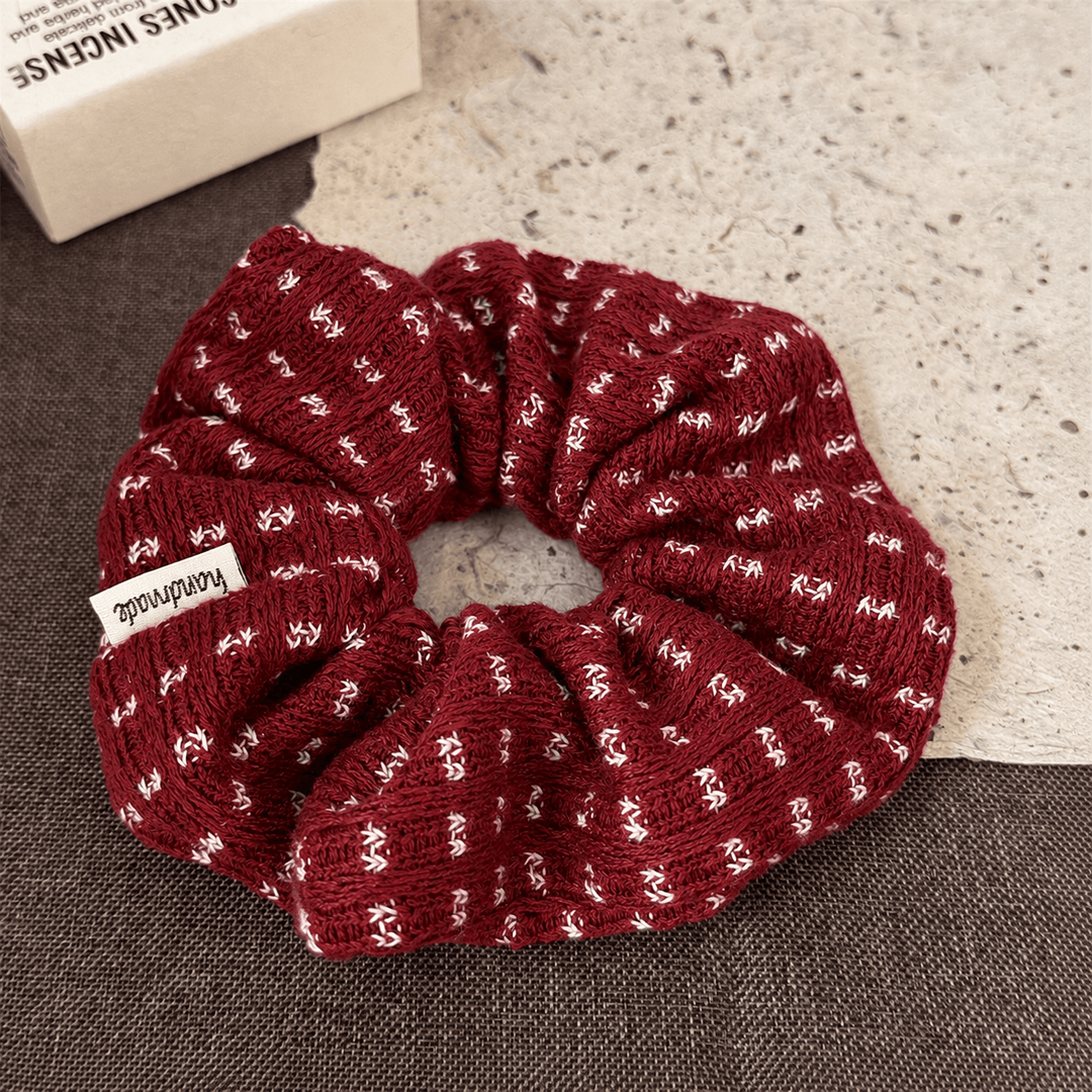 Womens Vintage Floral Knit Scrunchie N6K035