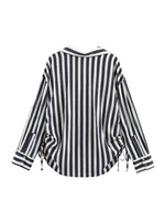 Load image into Gallery viewer, Relaxed Stripe Oversized Shirt Women N6C110