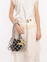 Load image into Gallery viewer, Hand Crochet Nylon Mesh Handbag Women N6C301