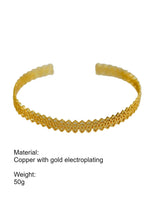 Load image into Gallery viewer, Lace Openwork Geometric Cuff Bracelet Women N6C006