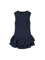 Load image into Gallery viewer, Layered Gingham Dress Women N6D126