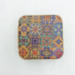 Load image into Gallery viewer, Travel Cork Jewelry Box with Mirror Organizer N6E091