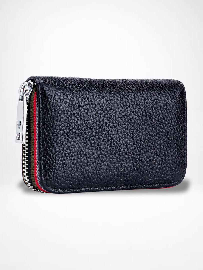 Accordion RFID Leather Card Holder Women N6D033