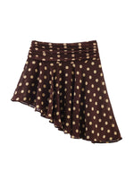 Load image into Gallery viewer, Asymmetrical Polka Dot High Waist A-Line Skirt N6E172