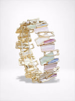Load image into Gallery viewer, Color Drip Hand-Painted Geometric Stretch Bangle N6C213