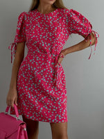 Load image into Gallery viewer, Floral Wrap Bodycon Dress Women Summer N6D092