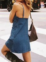 Load image into Gallery viewer, Adjustable Spaghetti Dress Deep V Neck A Line N5Z226
