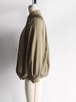 Load image into Gallery viewer, Notch Lapel Puffer Baseball Jacket Women N6C139