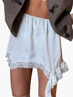 Load image into Gallery viewer, Lace Asymmetrical Pencil Skirt Women N6A190