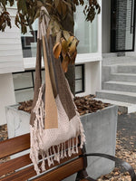 Load image into Gallery viewer, Crochet Fringe Color Block Tote Bag Women N6C046