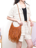 Load image into Gallery viewer, Handmade Fringe Crossbody Bag Women N6C223