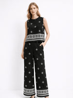 Load image into Gallery viewer, Retro Vacation Geometric Print Two-Piece Set Women N6C244