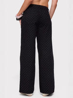 Load image into Gallery viewer, Polka Dot Straight Leg Denim Jeans Women N6F003