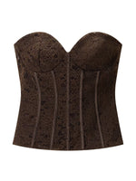 Load image into Gallery viewer, French Corset Lace Bustier Top Women N6C268