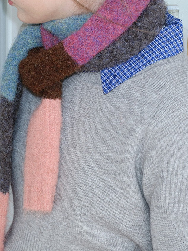 Ultra Narrow Recycled Blend Scarf  M5A161