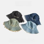 Load image into Gallery viewer, Distressed Fringe Cowboy Bucket Hat Women N6C083