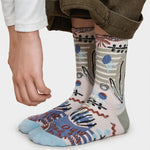 Load image into Gallery viewer, 3D Floral Embossed Seamless Mid-Calf Socks Women N6H010