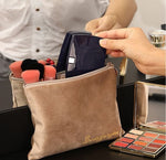 Load image into Gallery viewer, Flannel Cosmetic Bag Set Large Capacity Travel Organizer N6G278