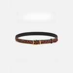 Load image into Gallery viewer, Vintage Leopard Print Genuine Leather Belt Women N6H323