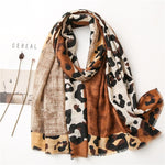 Load image into Gallery viewer, Lightweight Leopard Print Scarf Shawl Women N6H253